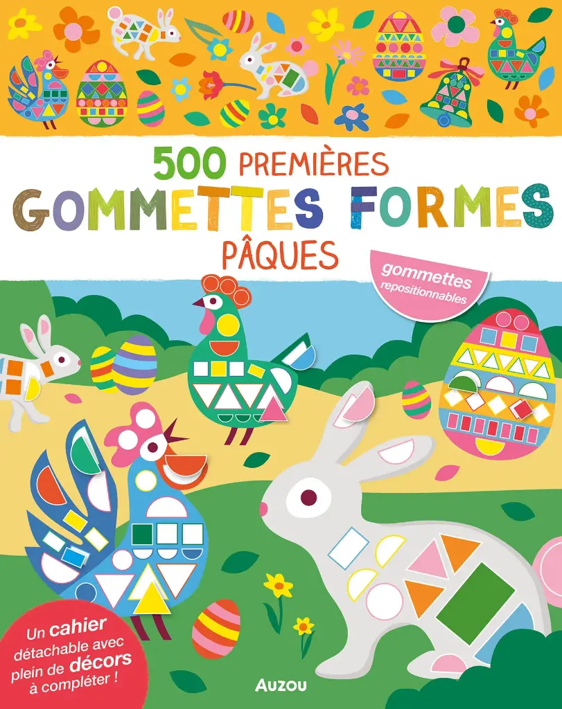 500 premières gommettes formes - Pâques 