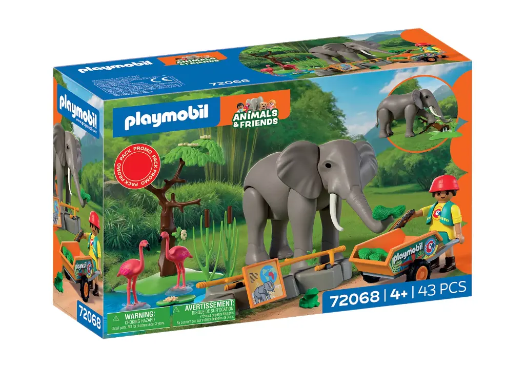 PromoPack : Elephant et soigneur 