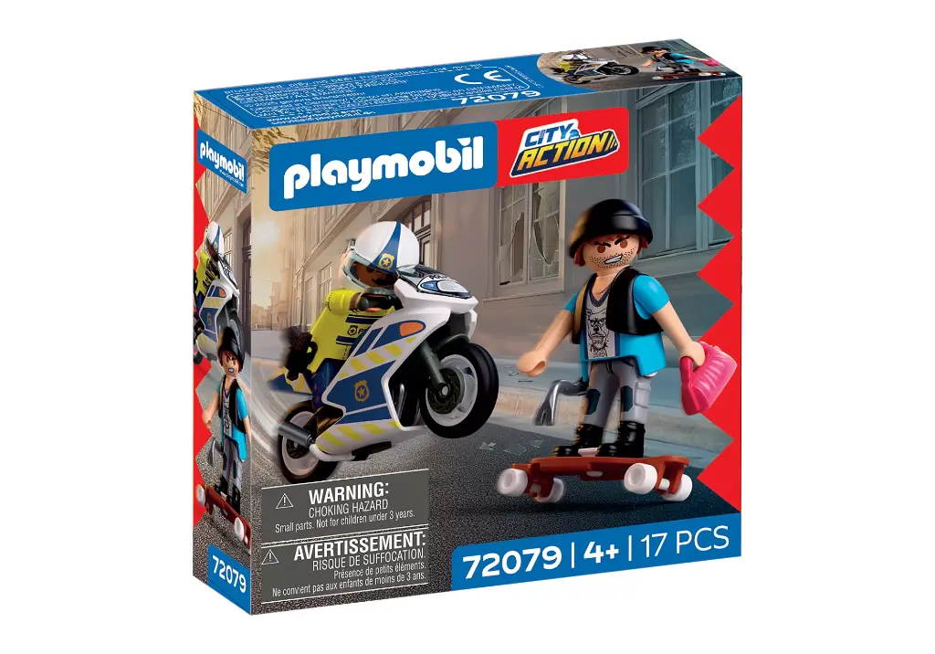 Course-poursuite en moto 