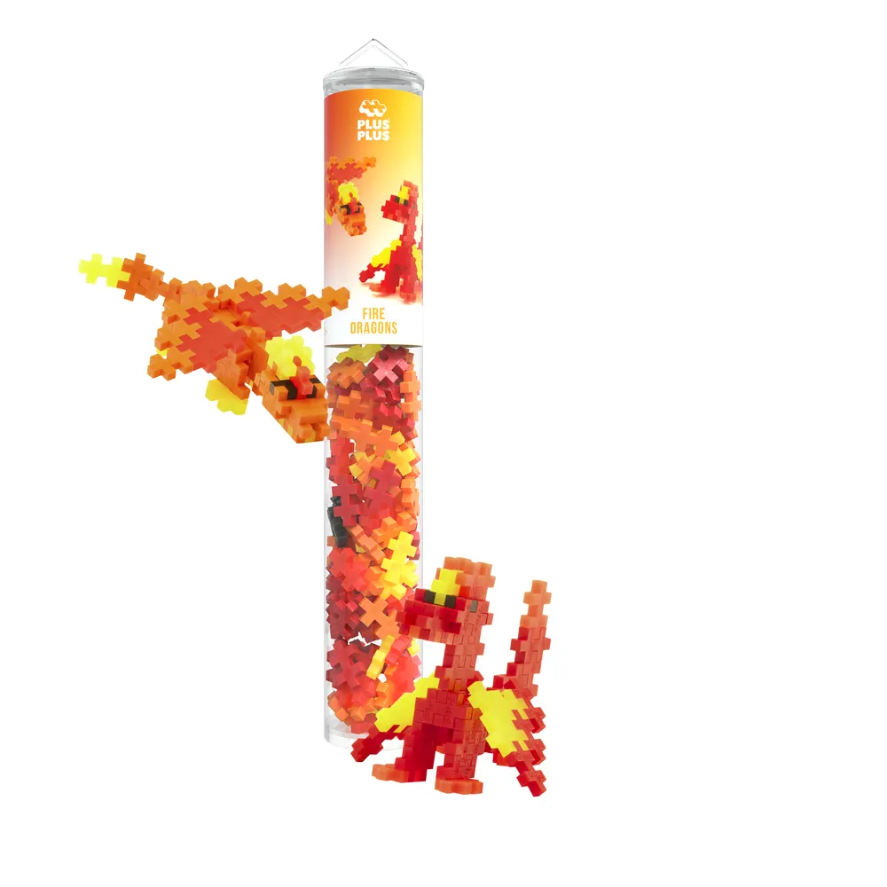 PLUS PLUS 100 pcs - dragons de feu
