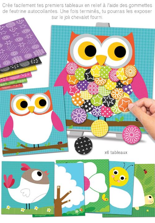 Crealign : Tableaux Faciles, Feutrine "Dans le pré"