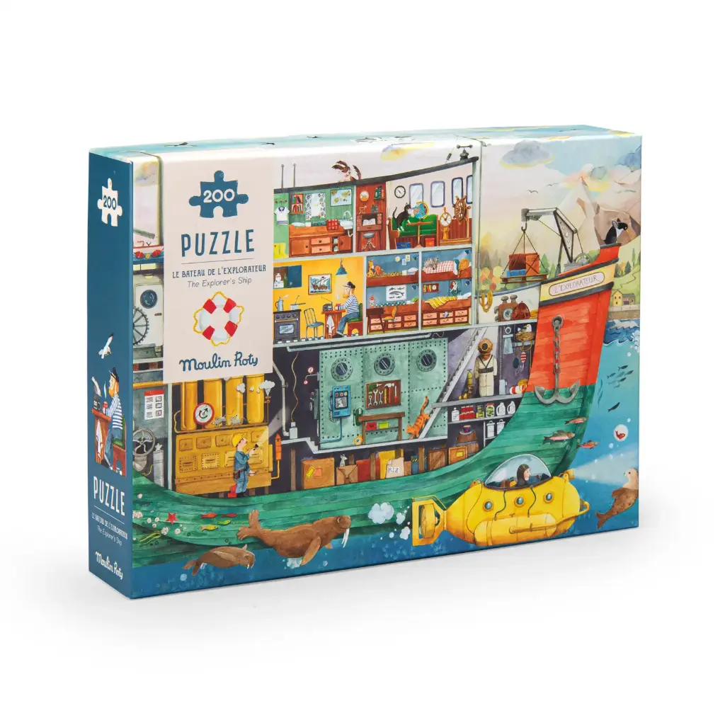 Puzzle Le bateau (200 pièces) - L'explorateur