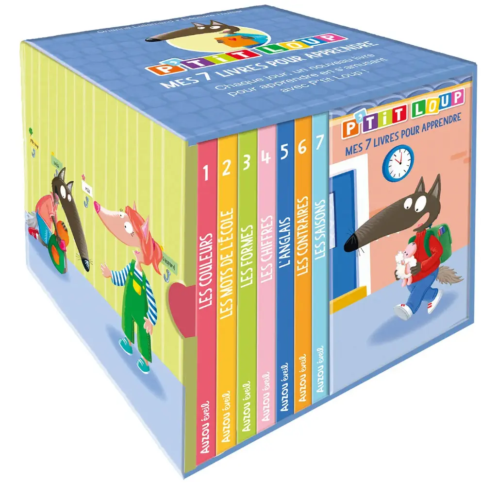BIBLIOTHÈQUE P'TIT LOUP - MES 7 LIVRES POUR APPRENDRE