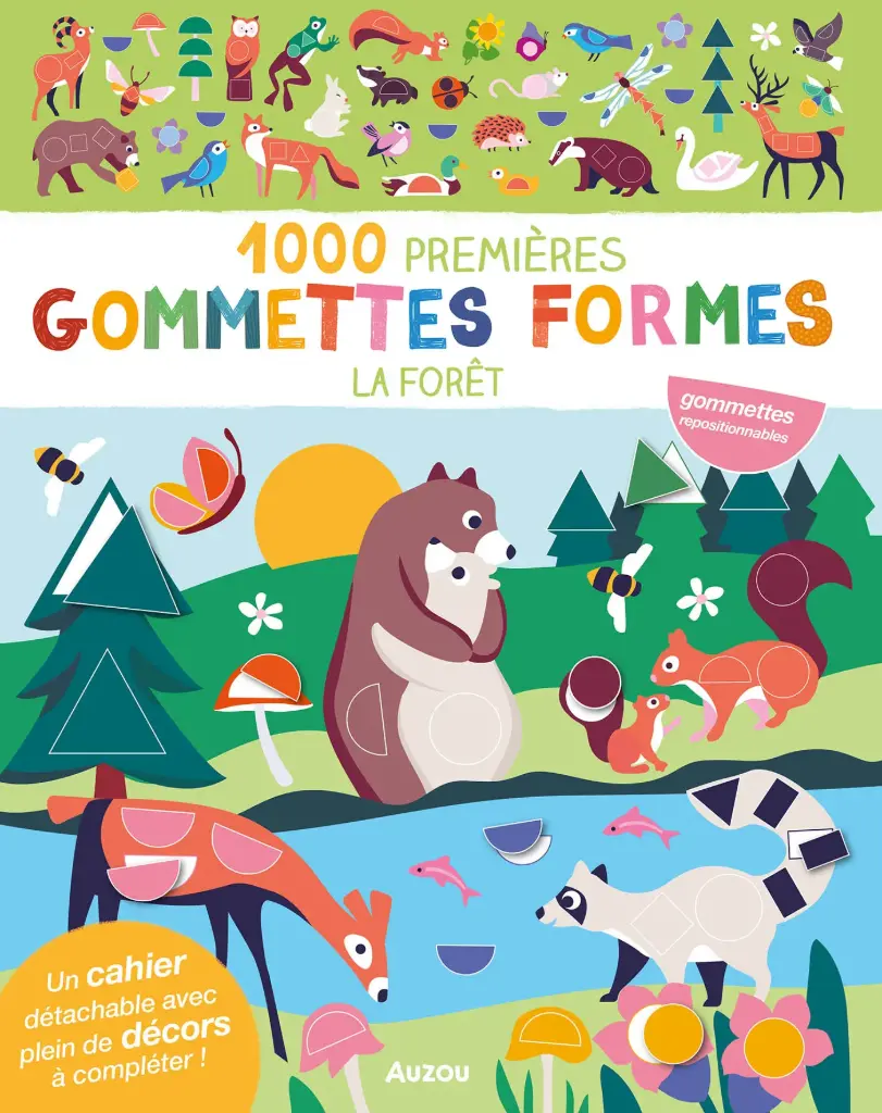 MES TOUT PREMIERS AUTOCOLLANTS - 1000 PREMIÈRES GOMMETTES FORMES FORÊT