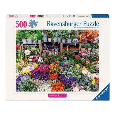 Puzzle 500p - Marché aux fleurs