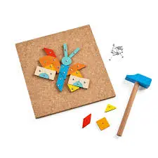 Hammer-Nagelspiel Geo-Formen 