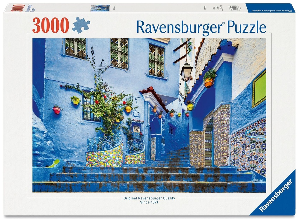 Puzzle 3000 pcs - Maroc en bleu
