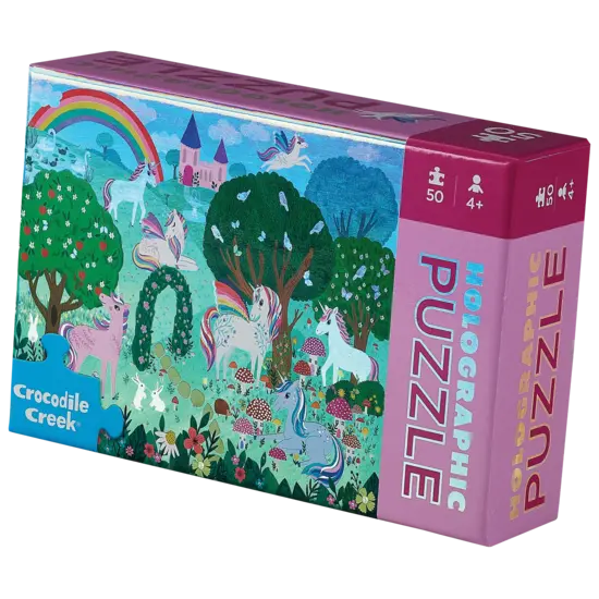 Puzzle holographique  50 pièces - Licornes