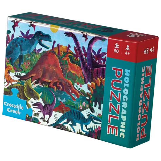 Puzzle holographique  50 pièces - Dinosaures