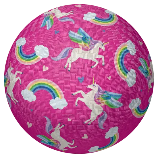 crocodile creek balle 13 cm - Licornes arc-en-ciel