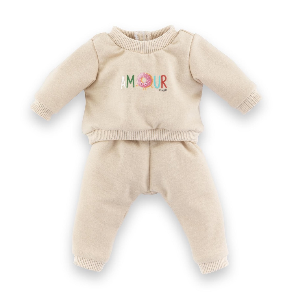 Jogging Beige pour poupon 30 cm
