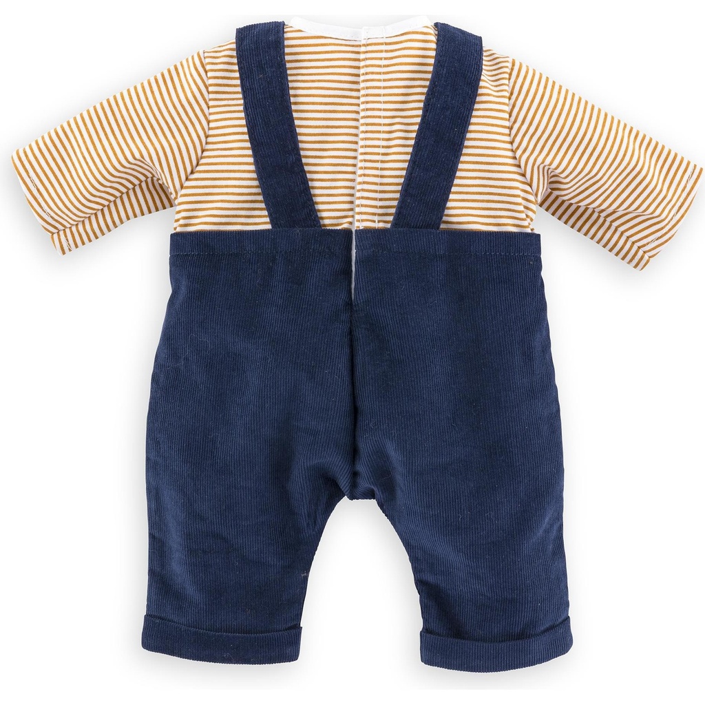  T-Shirt et Salopette Marine pour poupon 42 cm 