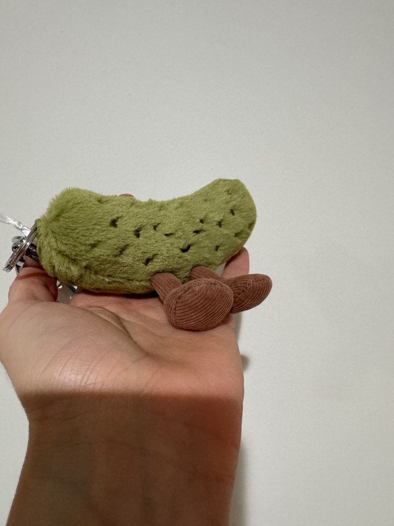 Jellycat Amuseable Pickle Bag Charm Authentic NWT