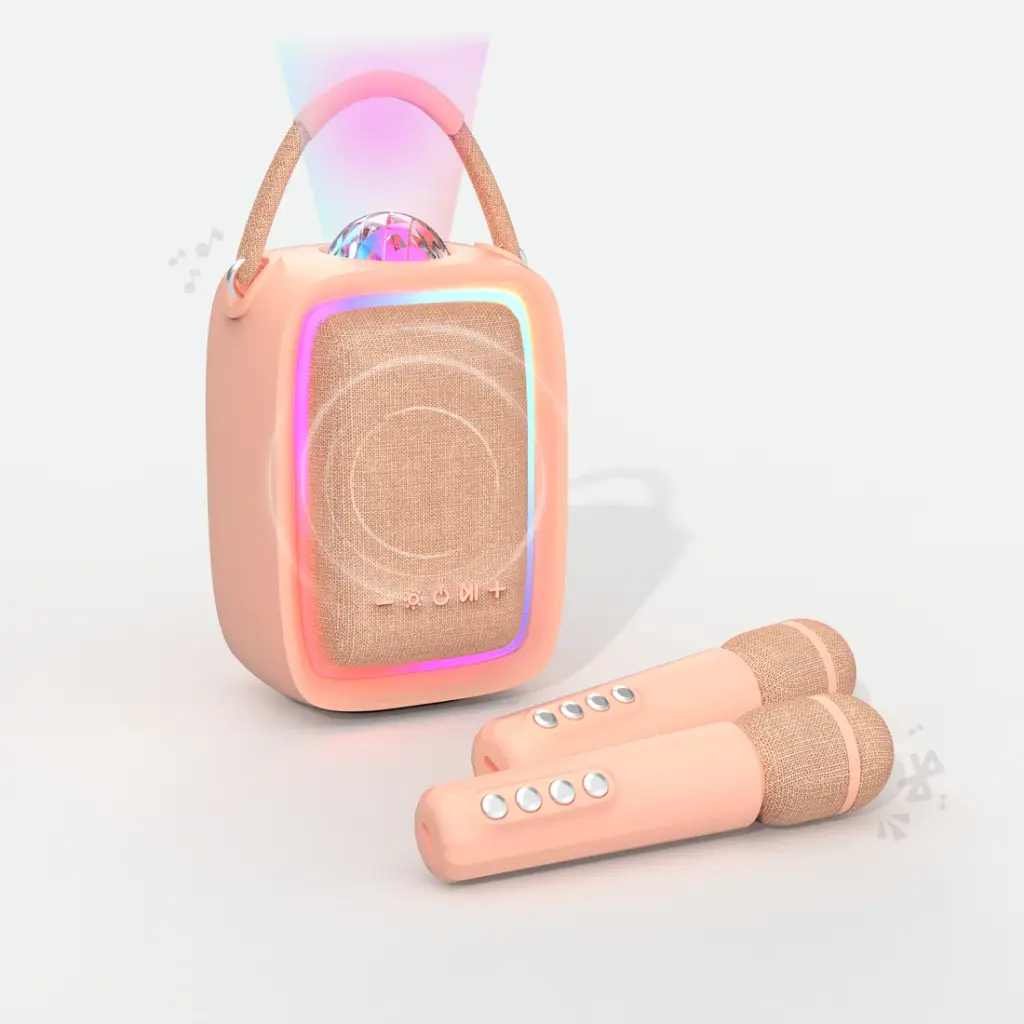 Enceinte & Karaoké Lumineuse - SINGY PARTY ROSE