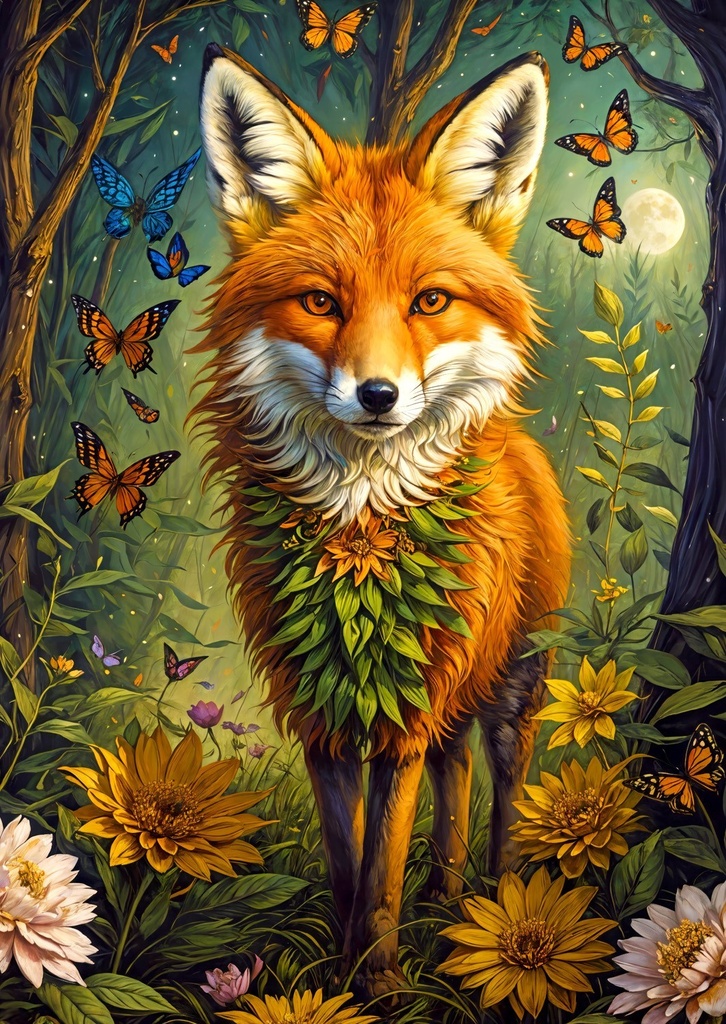 Puzzlz 1000 pcs Renard Enchanté