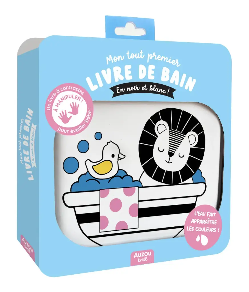 Mon premier livre de bain magique en noir et blanc !