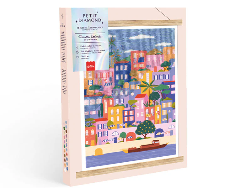 Diamond Painting - Maisons Colorées