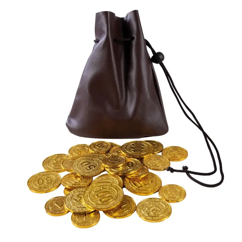 bourse avec pièce d'or