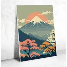 Peinture au numéro 30x40cl - Mont Fuji