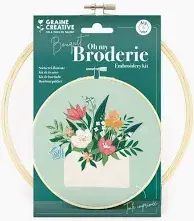 Kit broderie partielle bouquet 20cm
