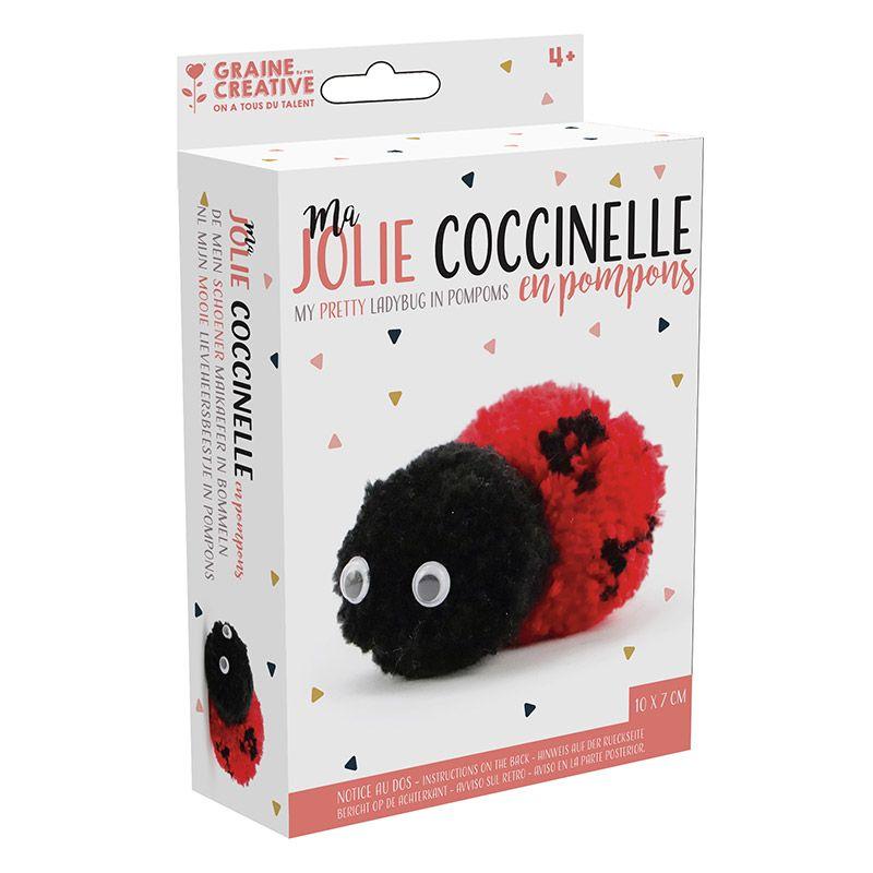 Kit pompom - coccinelle 