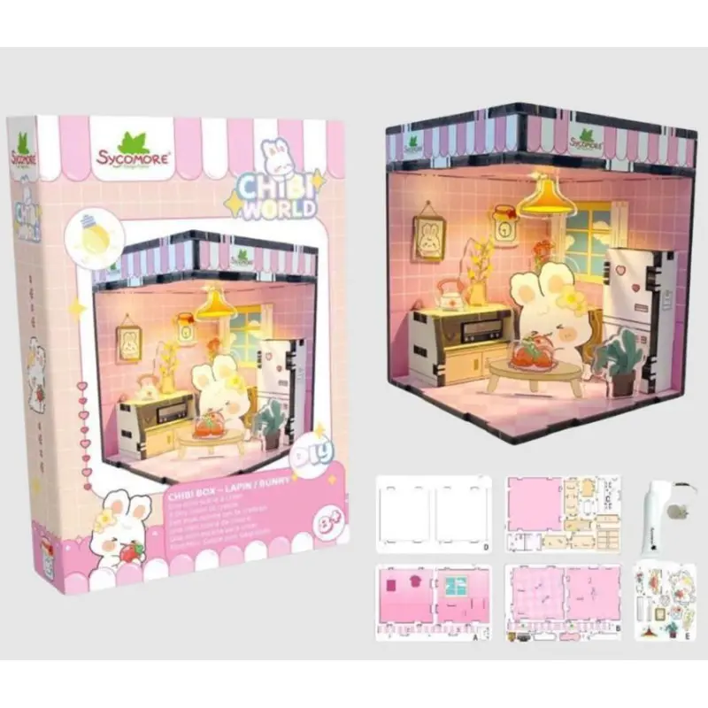 Sycomore - Chibi box lapin rose