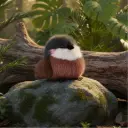 Peluche oiseau - Moineau 15 cm