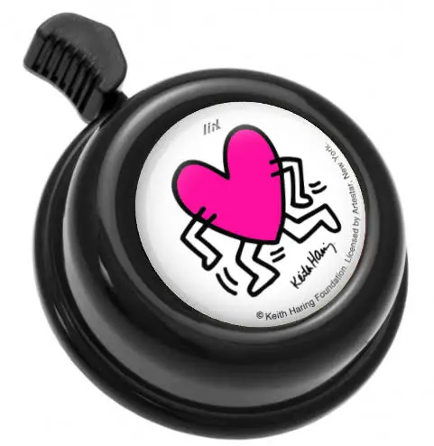sonnette -  Keith Haring Running Heart coeur