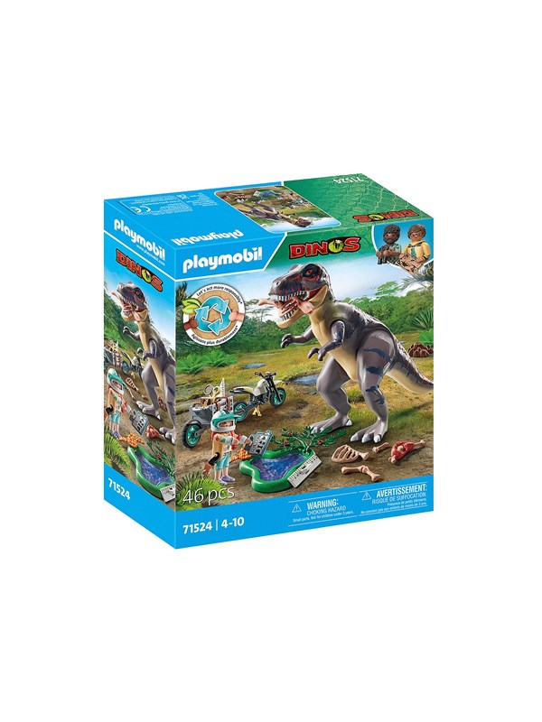71524 - Explorateur, moto et tyrannosaure 