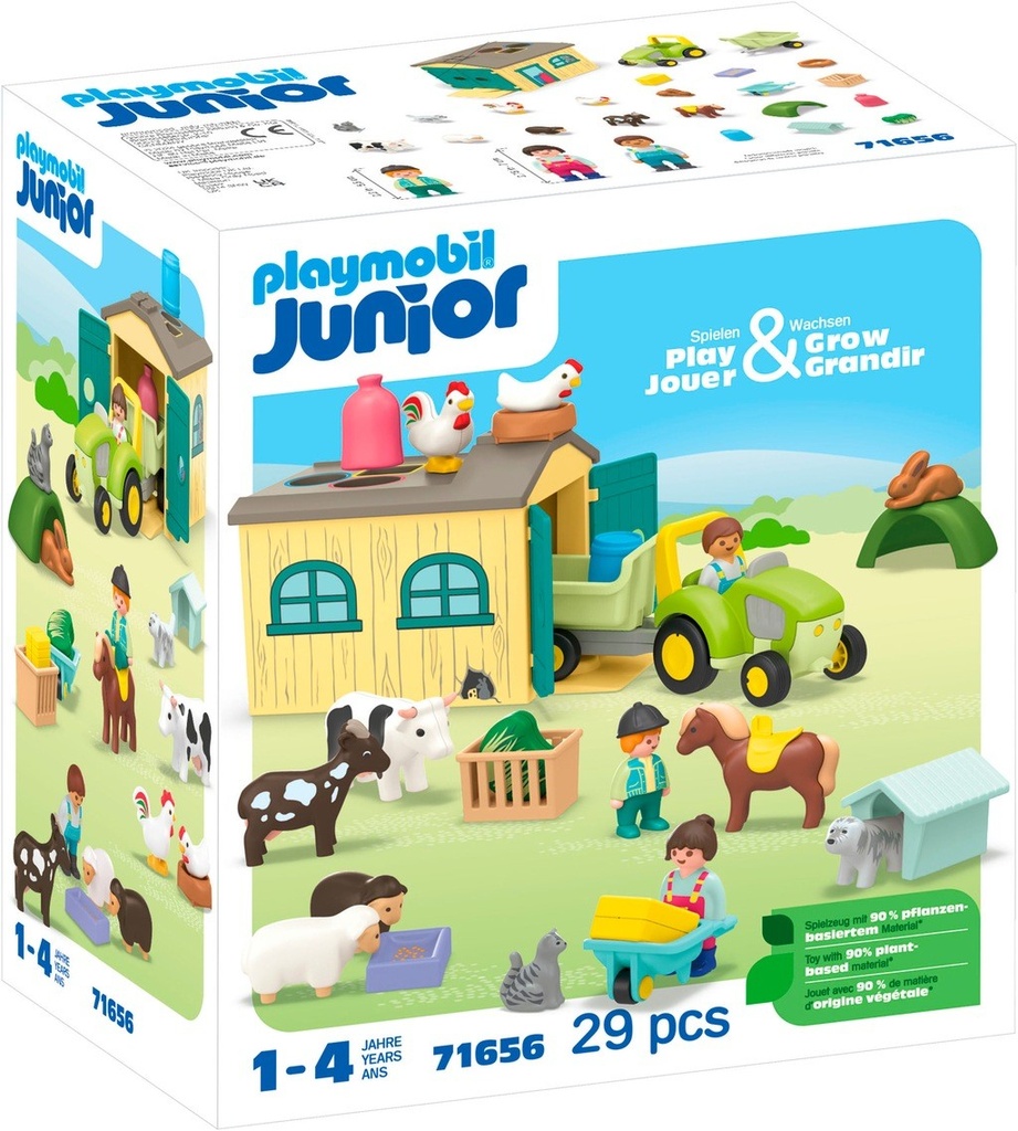 71656 - Junior : ferme avec tracteur et animaux