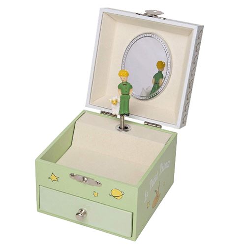 [TROUSSELIER-S20230] Boite à musique cube Petit Prince Jardin 