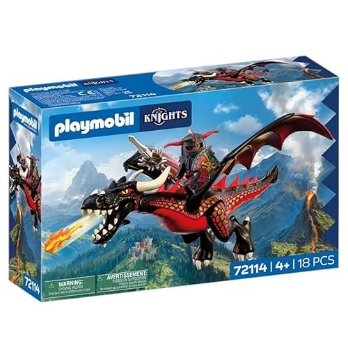 Playmobil 72114 - Dragon noir & chevalier