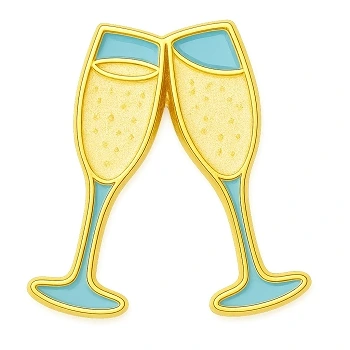 Charm'Z - Pin's de telephone portable - Champagne