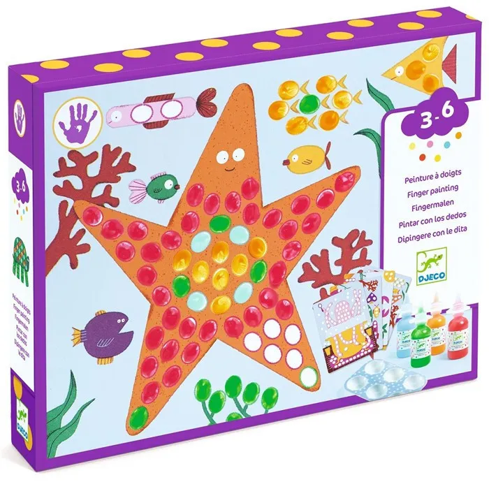 [Djeco DJ00046] PEINTURES A DOIGTS - Pois et poissons