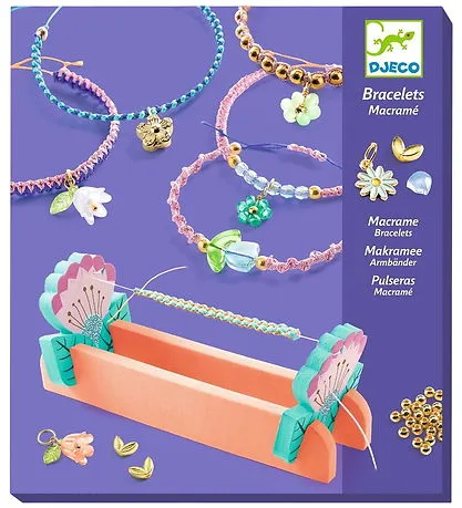 [Djeco DJ00036] BIJOUX A CRÉER - Bracelets macramé bleus