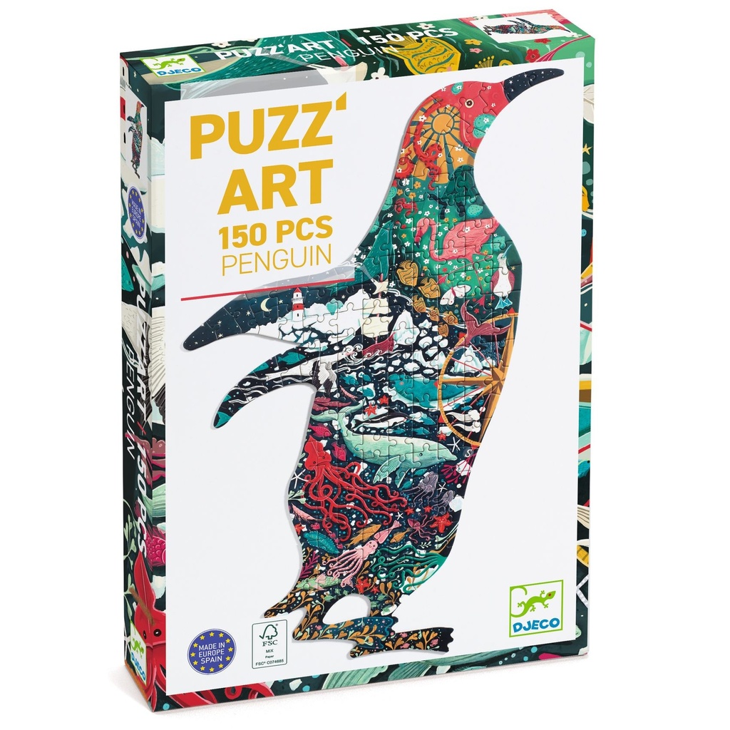 [Djeco-dj07663] Puzz'Art - Pinguin (150 pcs)