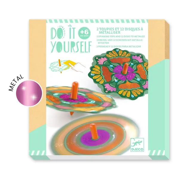 [Djeco-dj07986] Toupies Flower Power - Do it Yourself - Djeco