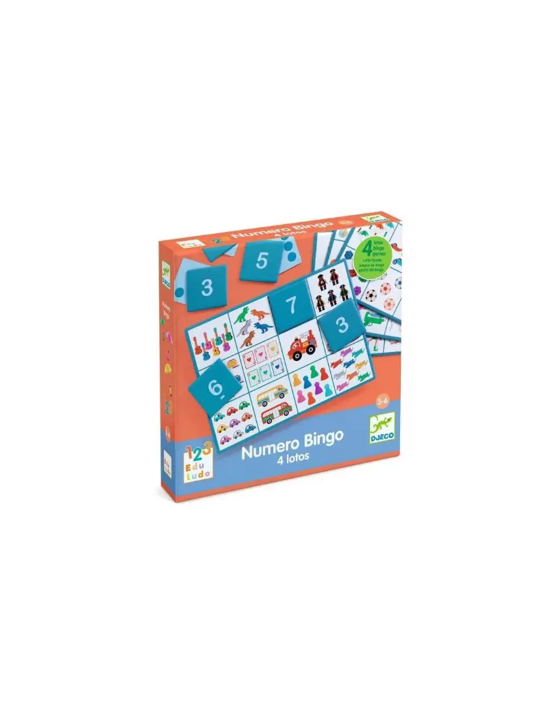 [Djeco-dj08281] Eduludo - Numero Bingo - 4 Lotos