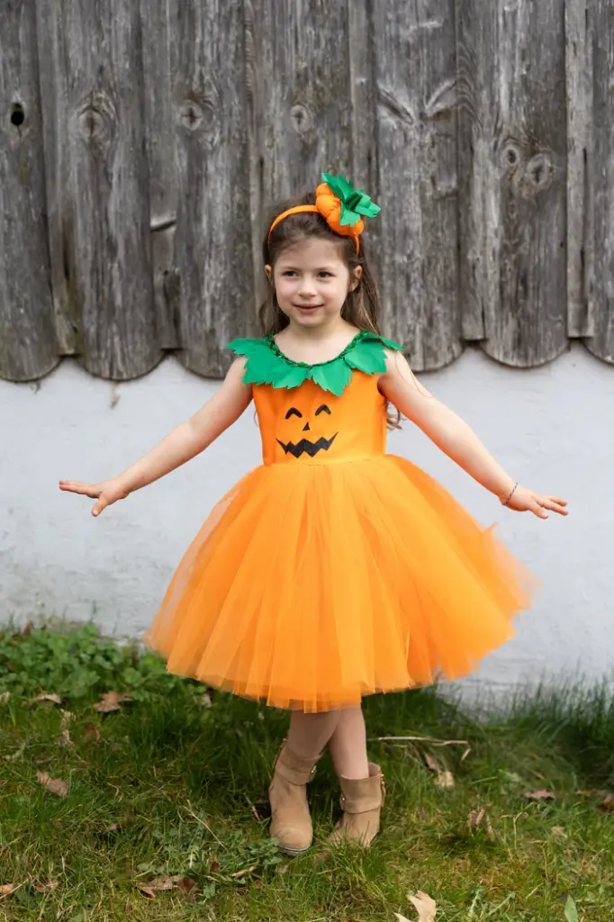 robe citrouille 2 - 3 ans