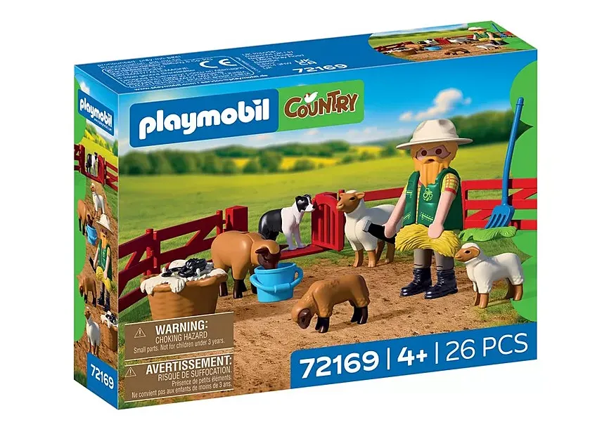 [PLAYMOBIL-72169] Berger avec enclos à moutons & chien