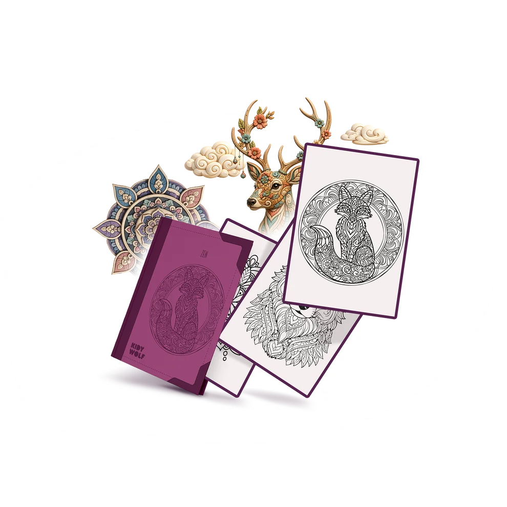 [kidywolf-kidydraw-refill-zen] Refill K-DRAW-PAD Recharge de dessins "Zen"