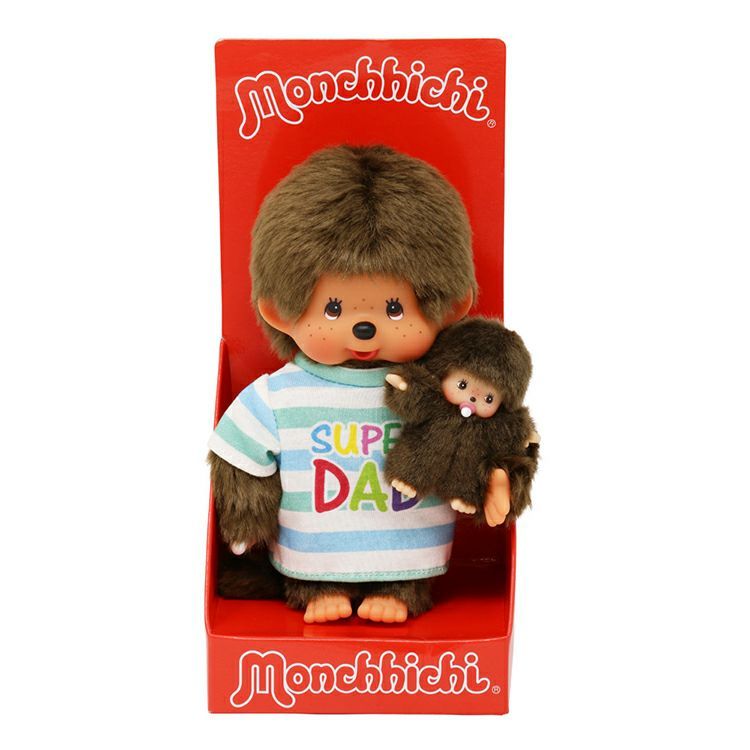 [gebr.simon-MI220960] monchhichi 20cm Super Dad