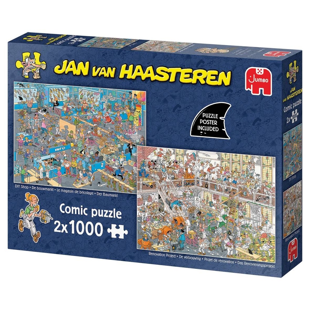 2x1000p Puzzles - Jan Van Haasteren - DIY Shop