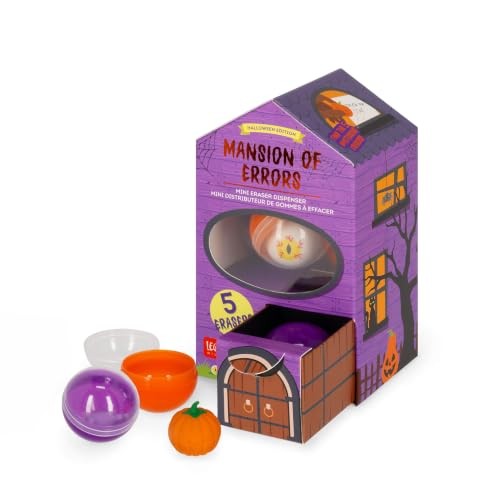 [legami-ED0001] Legami - Halloween Mini Eraser Dispenser with 5 Erasers