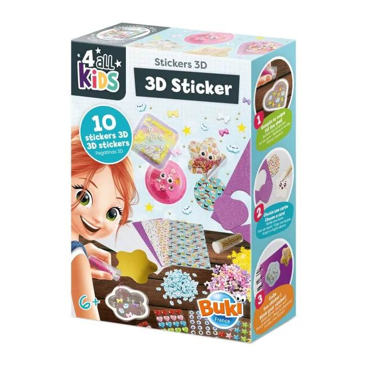 [buki-FK026] Stickers 3D - Kawaii