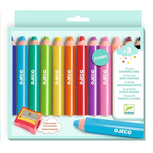 [dejco-DJ00971] 12 chunky wax crayons