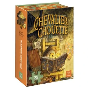 Puzzle chevalier chouette - 100 pièces