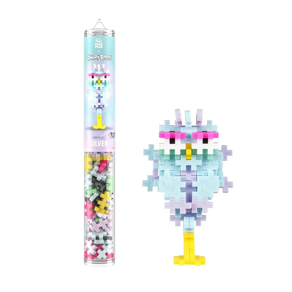 PLUS PLUS 110 pcs - Angry birds silver