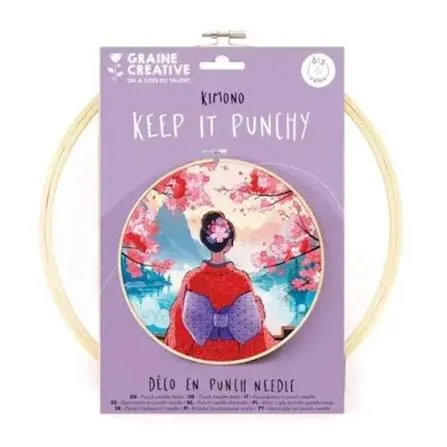 [GRAINECREATIVE-420341] Kit punch needle - kimono keep it punchy