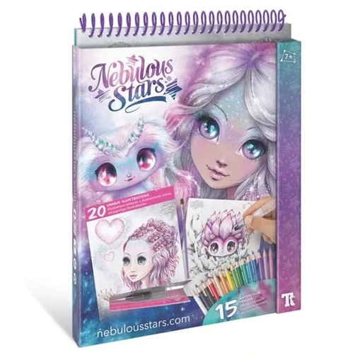 [JPM TOYS-11133tt] Nebulous Stars - Livre à colorier à l'aquarelle